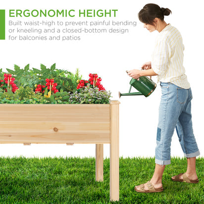 Elevated Wooden Planter