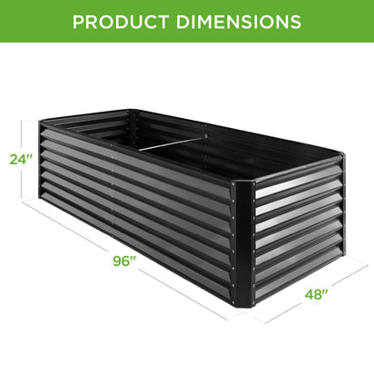 Outdoor Metal Raised Garden Bed