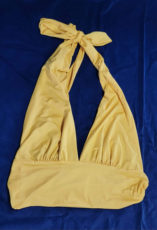 Women's XL halter top Yellow