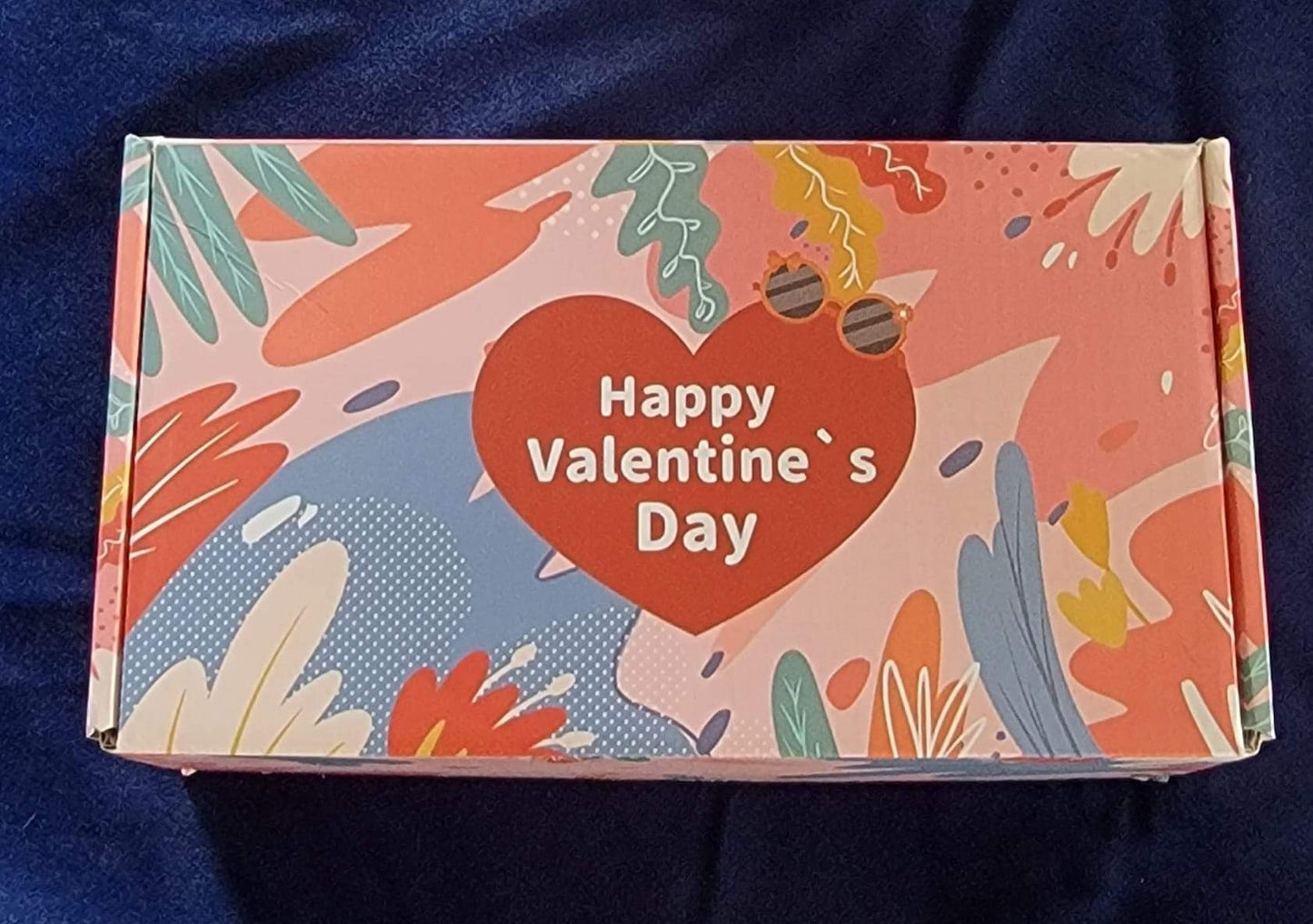 Valentines day cards with children's sunglass.