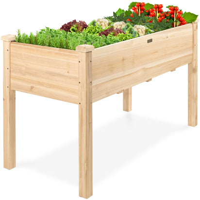 Elevated Wooden Planter