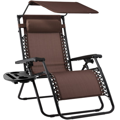 Folding Zero Gravity Recliner Chair ( brown)