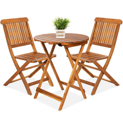 3-Piece Acacia Wood Bistro Set.