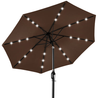 Solar LED Lighted Patio Umbrella