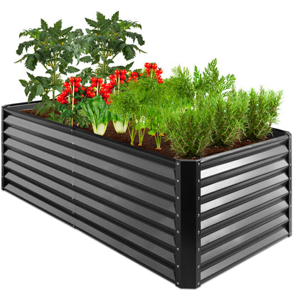 Outdoor Metal Raised Garden Bed