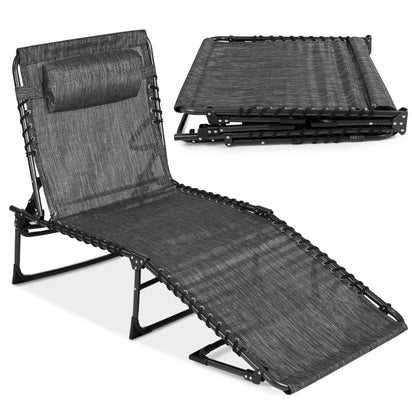 Portable Patio Chaise Lounge Chair  (