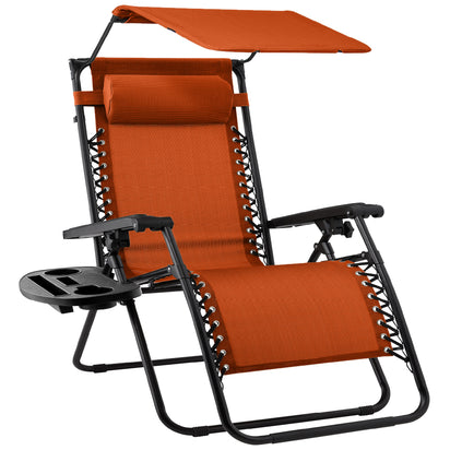 Folding Zero Gravity Recliner Patio Lounge Chair