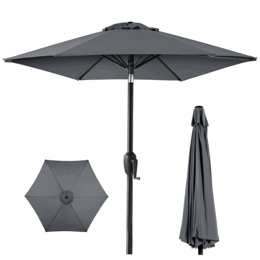 Outdoor Market Patio Umbrella • Slate