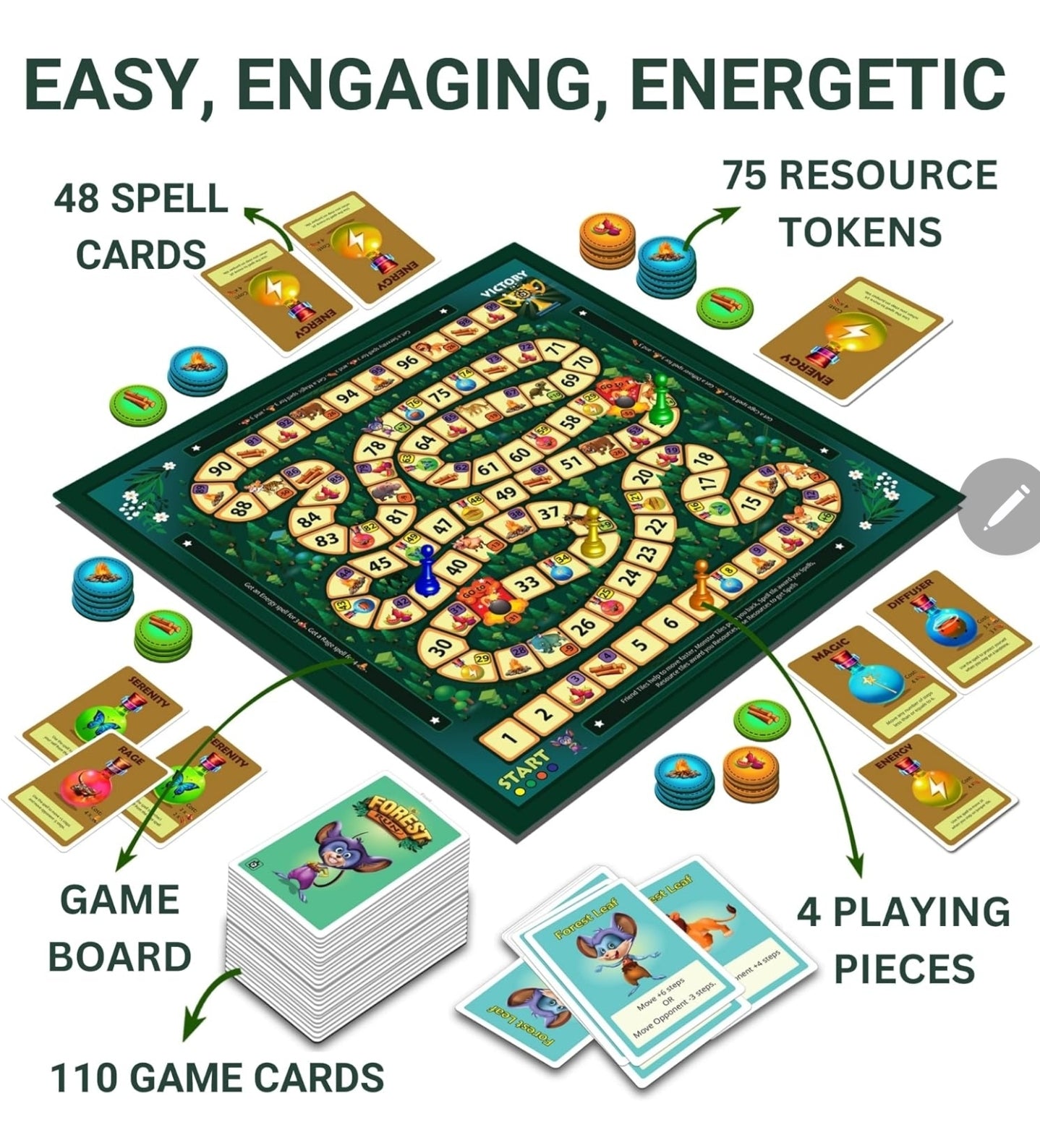 Tortue Forest Run Board Game