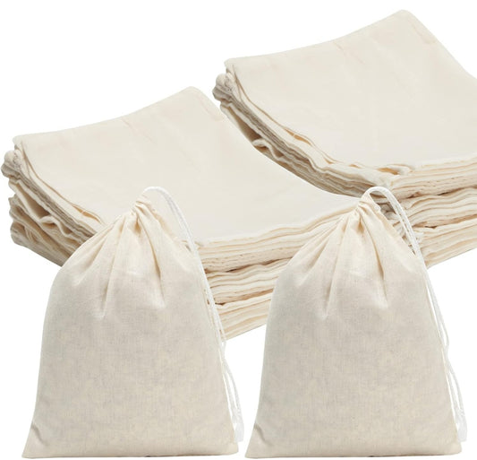 Cotton Drawstring Bags Reusable