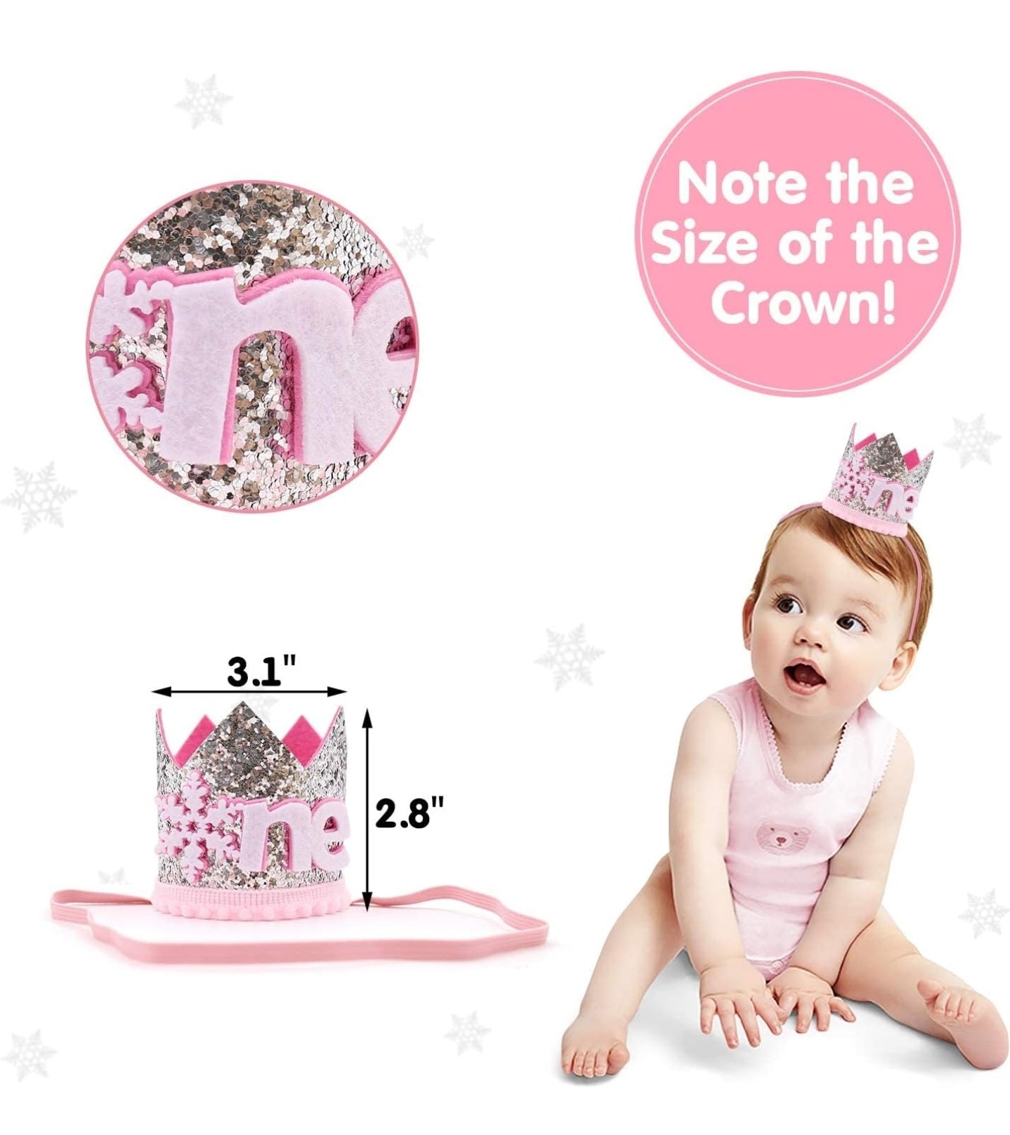 Baby Girls Winter First Birthday Party Decorations