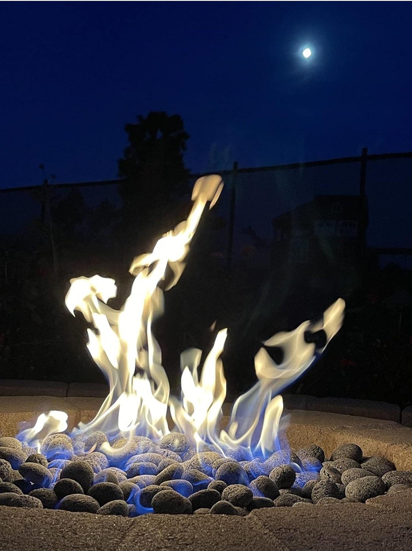 Black Lava Rocks for Fire Pit