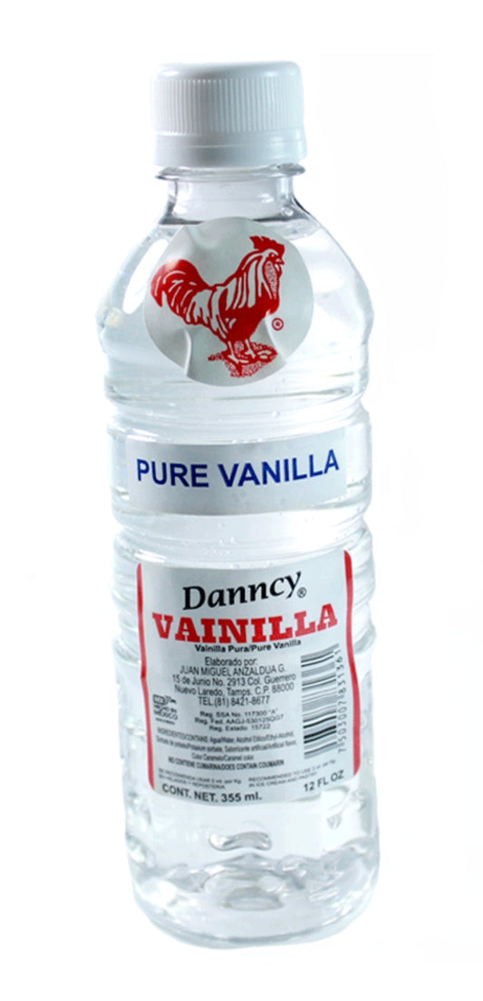 Danncy Pure Clear Mexican Vanilla Extract 12 Ounce Bottles