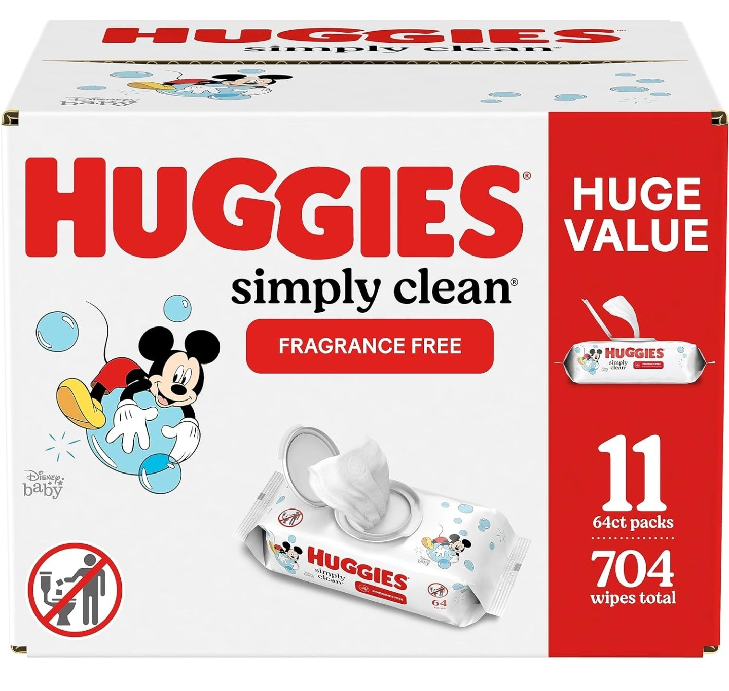 Huggies Simply Clean Fragrance-Free Baby Wipes