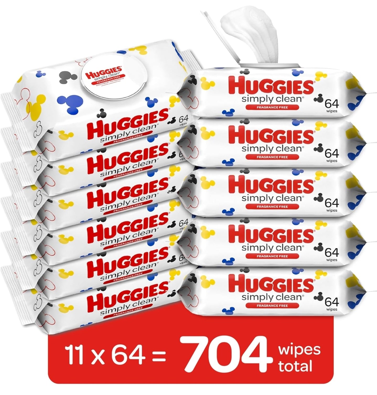 Huggies Simply Clean Fragrance-Free Baby Wipes