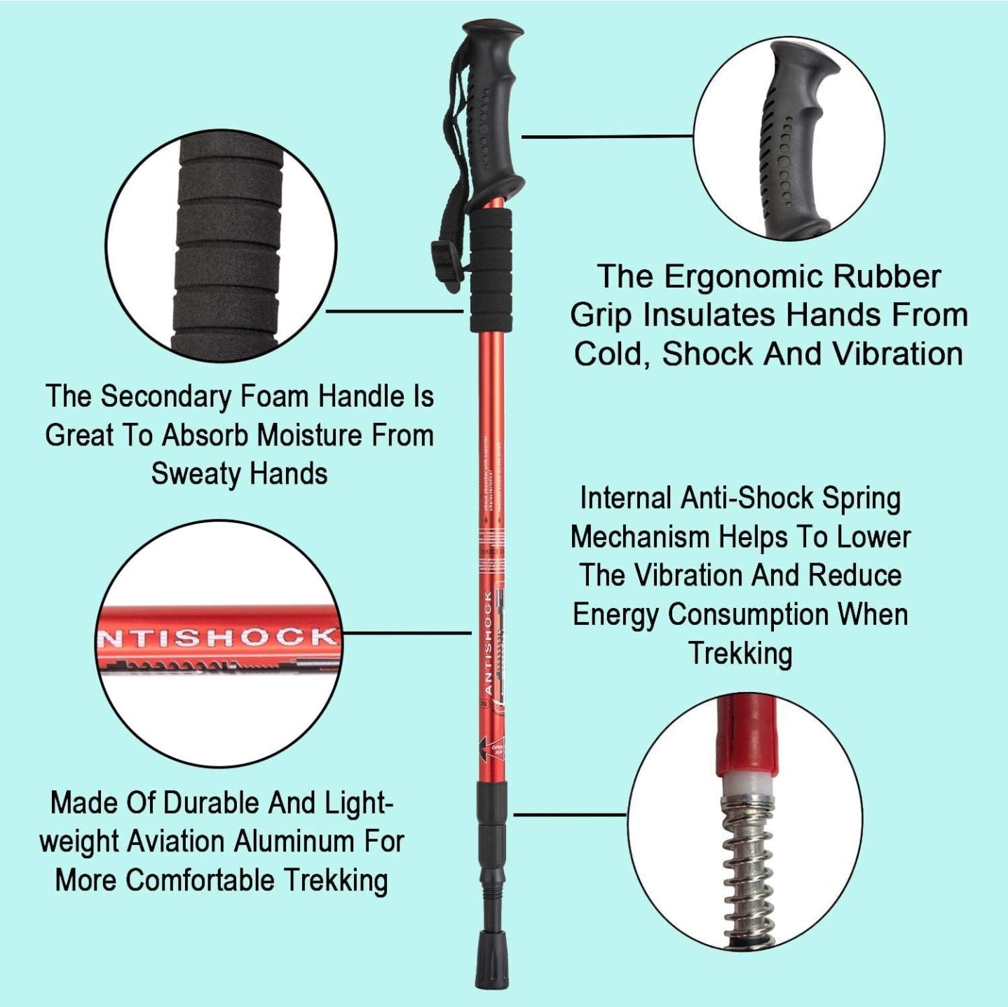 Adjustable Hiking Pole for Men and Women