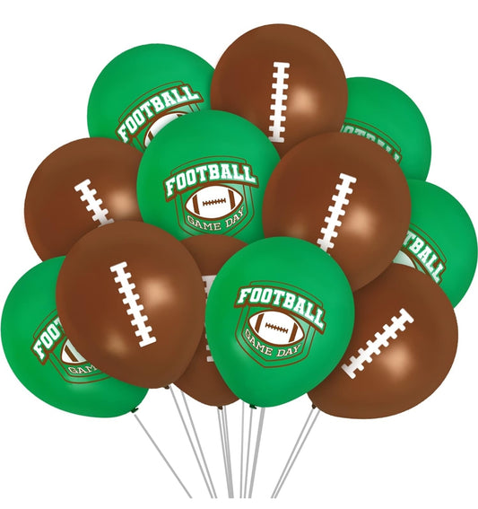 12 Pack of 12 Inch Football Balloons