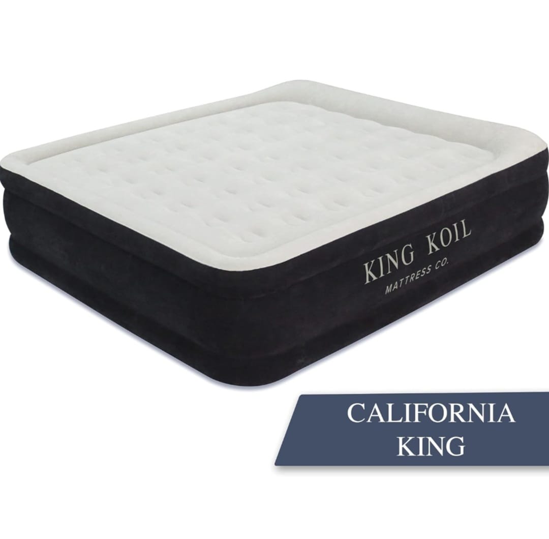 PieceKing Koil Plush Pillow Top King Air Mattress