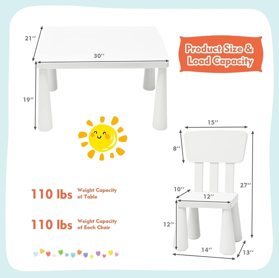 Toddler Table and Chair Set