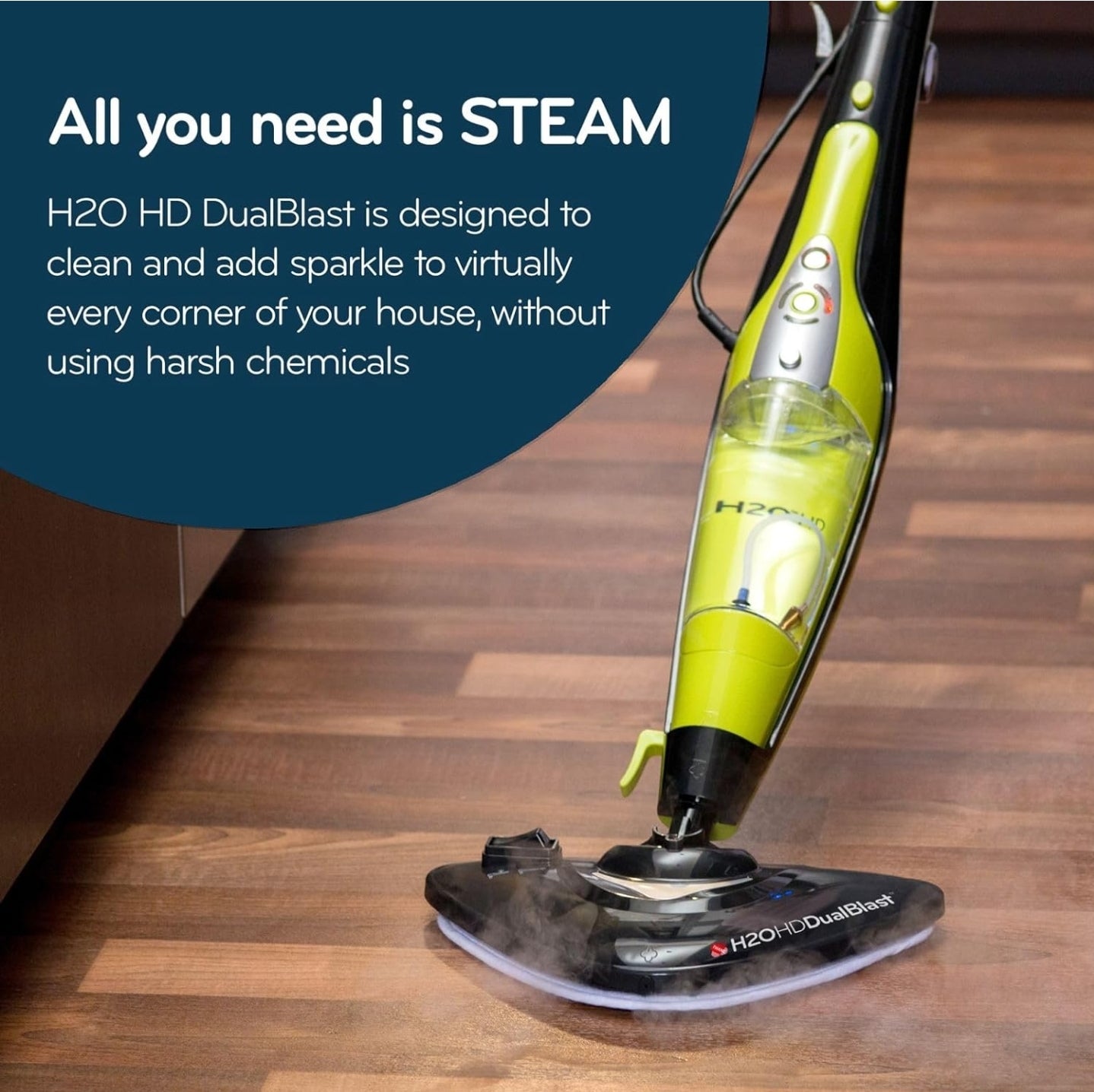 H2O HD DUALBLAST Steam Mop